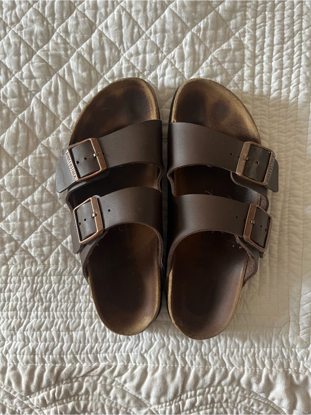 Birkenstock Arizona Sandals- Oiled Leather/ Dark Brown